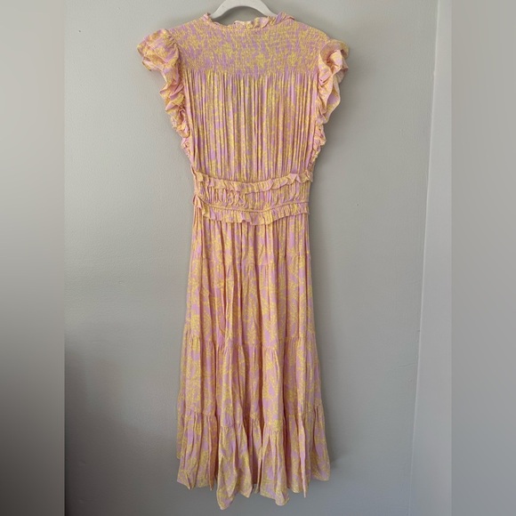 Karlie Ruffle Sleeve Tiered Midi Dress - Picture 7 of 7